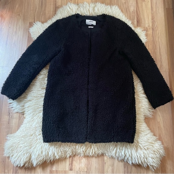 Aritzia Wilfred Laboratoire Shearling Faux Fur Teddy Coat - Picture 3 of 4